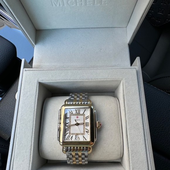 Michele Two Tone Watch